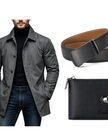 Gris + cinturón y cartera
